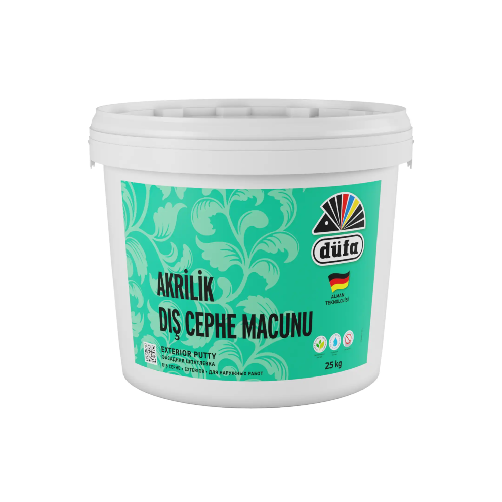 Düfa Akrilik Dış Cephe Macun 25 l Beyaz - 2