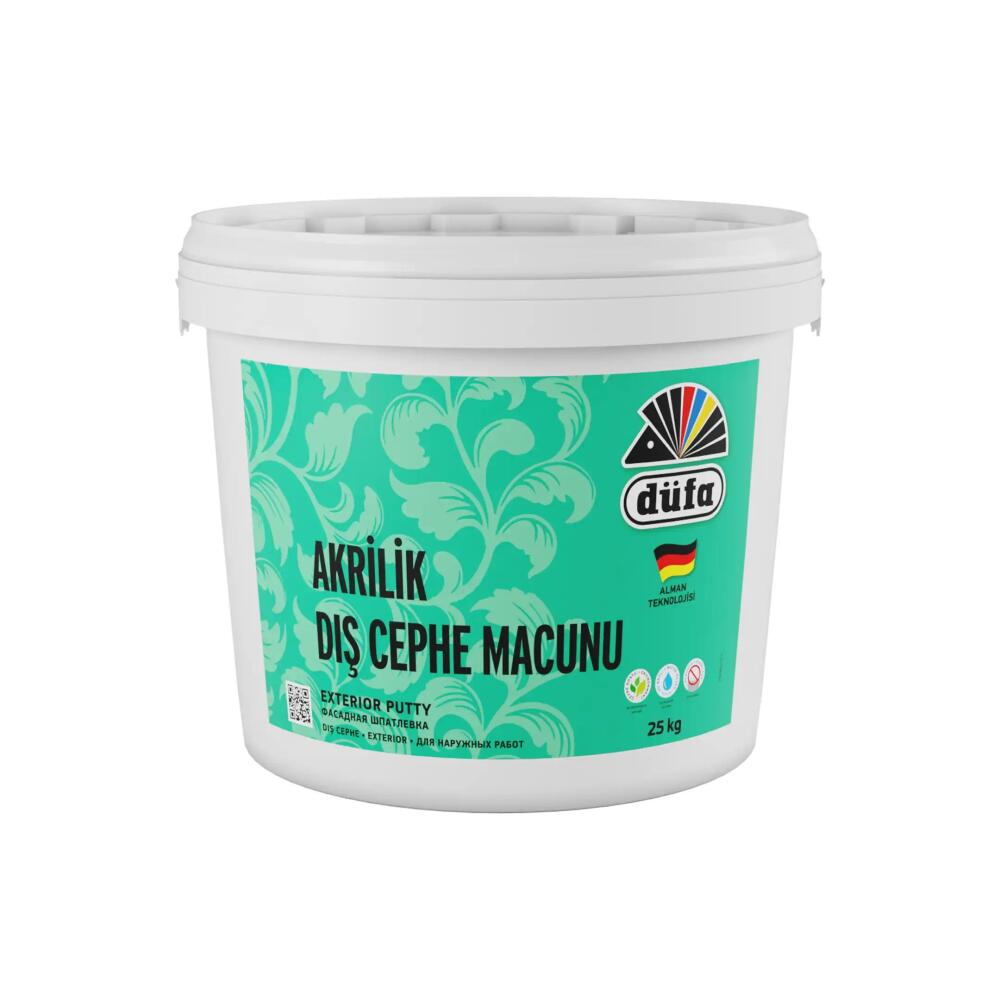 Düfa Akrilik Dış Cephe Macun 25 l Beyaz - 2