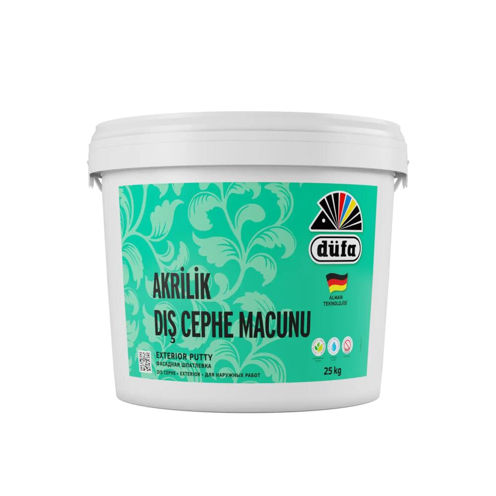 Düfa Akrilik Dış Cephe Macun 25 l Beyaz - 1