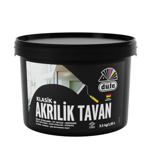 Düfa Akrilik Tavan Boyası Beyaz 3.5 kg - DÜFA