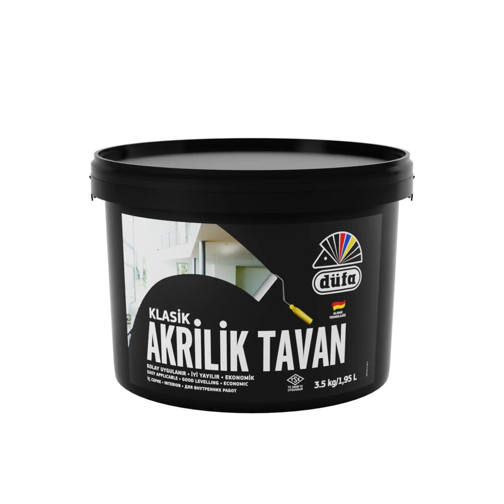 Düfa Akrilik Tavan Boyası Beyaz 3.5 kg - 2