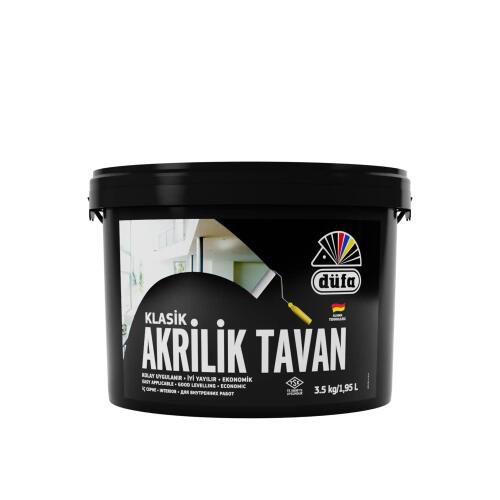 Düfa Akrilik Tavan Boyası Beyaz 3.5 kg - DÜFA