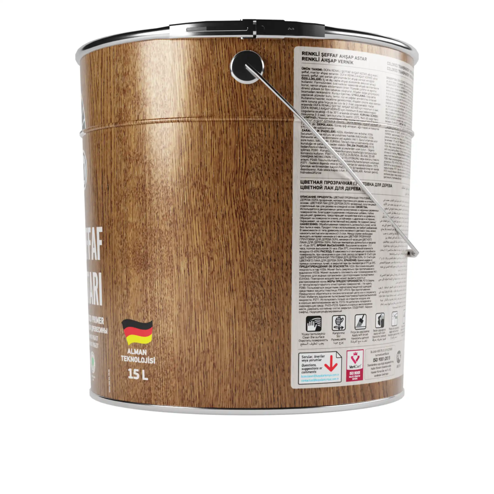 Düfa ART-TEX Renkli Şeffaf Ahşap Astar 2975 Tarçın 15 l - 3