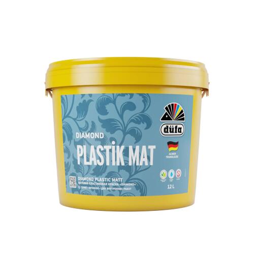 Düfa Diamond Plastik İç Cephe Duvar Boyası Mat Beyaz 12 l - DÜFA