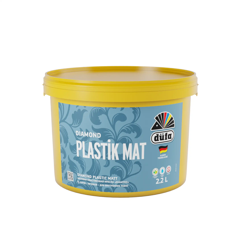 Düfa Diamond Plastik İç Cephe Duvar Boyası Mat Beyaz 2.2 l - 4
