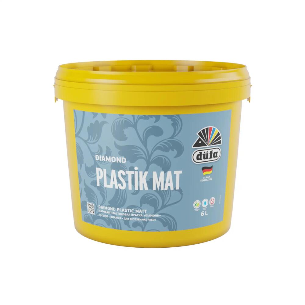 Düfa Diamond Plastik İç Cephe Duvar Boyası Mat Beyaz 6 l - 2