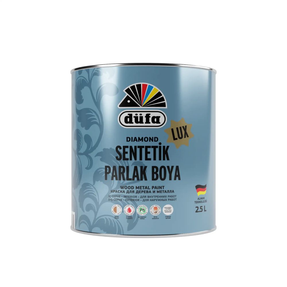 Düfa Diamond Sentetik Parlak SonKat Boya Beyaz 2.5 l - 1