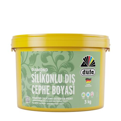 Düfa Diamond Silikonlu Dış Cephe Beyaz 3 kg - DÜFA