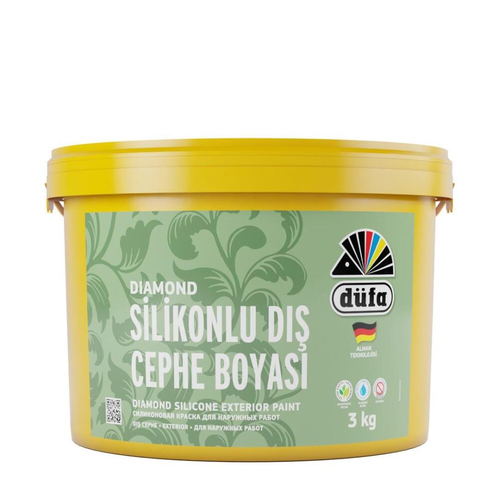 Düfa Diamond Silikonlu Dış Cephe Beyaz 3 kg - 1