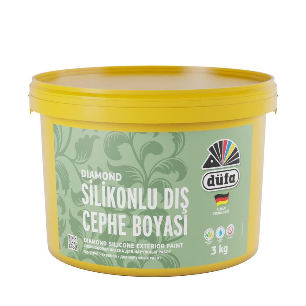Düfa Diamond Silikonlu Dış Cephe Beyaz 3 kg - 2
