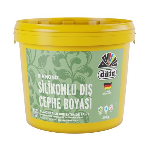 Düfa Diamond Silikonlu Dış Cephe Boyası Beyaz 20 kg - DÜFA