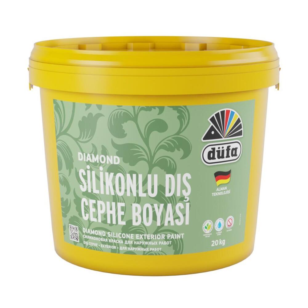 Düfa Diamond Silikonlu Dış Cephe Boyası Beyaz 20 kg - 1
