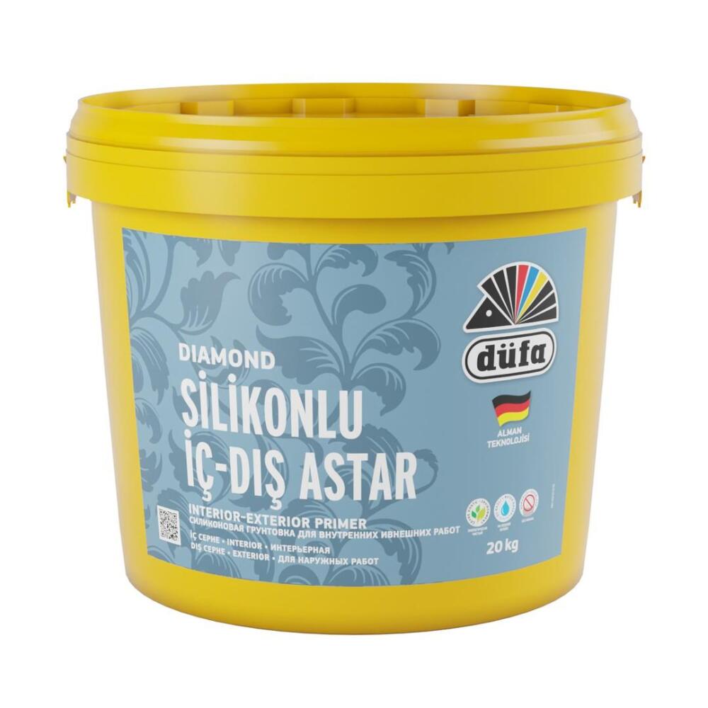 Düfa Diamond Silikonlu İç Cephe ve Dış Cephe Astar Beyaz 20 kg - 1