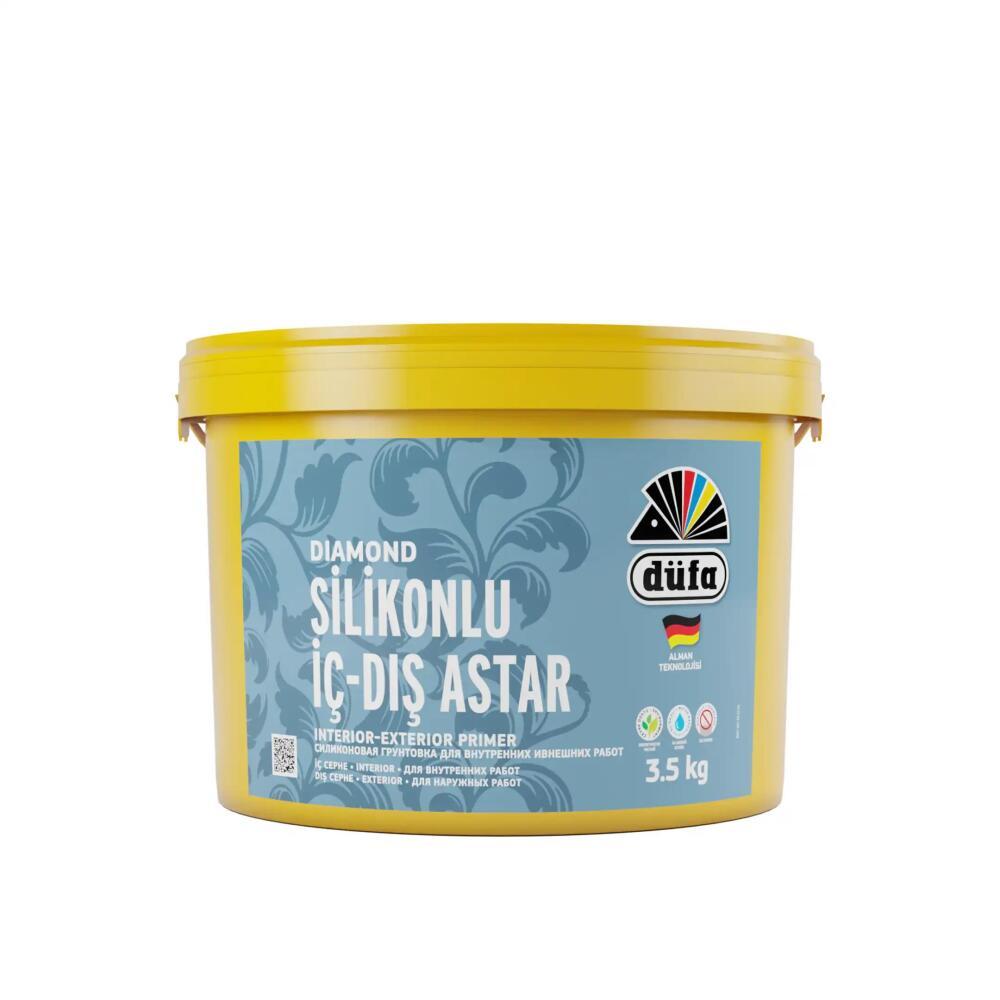 Düfa Diamond Silikonlu İç Cephe ve Dış Cephe Astar Beyaz 3.5 kg - 1