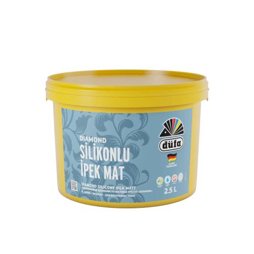 Düfa Diamond Silikonlu İpek Mat İç Cephe Duvar Boyası Beyaz 2.5 l - 2