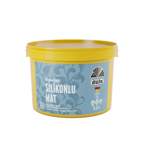 Düfa Diamond Silikonlu Mat İç Cephe Duvar Boyası Beyaz 2.2 l - 4