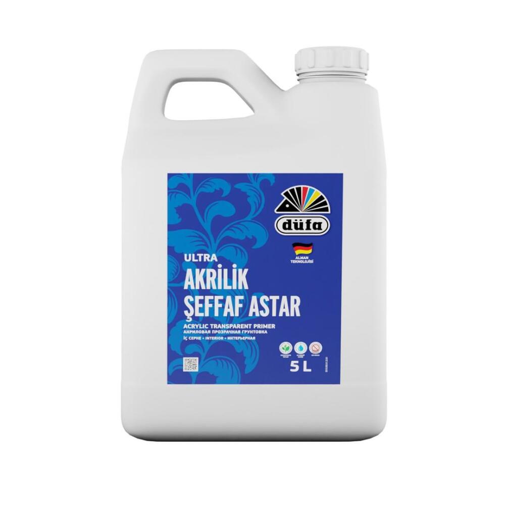 Düfa İç Cephe Akrilik Şeffaf Astar 5 l Bidon - 1