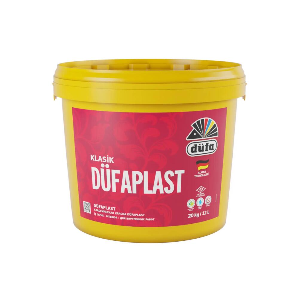 Düfa Klasik Düfaplast İç Cephe Duvar Boyası 7550 Ferah Gri 12 l - 2