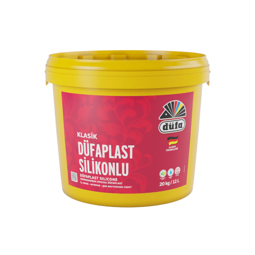 Düfa Klasik Düfaplast Silikonlu İç Cephe Duvar Boyası 3096 Puslu Gri 12 l - 4