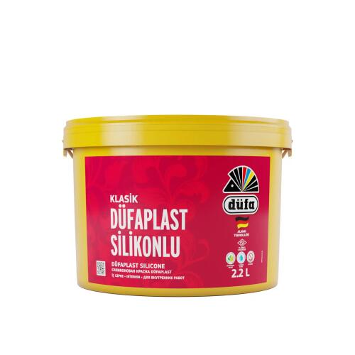 Düfa Klasik Düfaplast Silikonlu İç Cephe Duvar Boyası 7550 Ferah Gri 2.2 l - 1