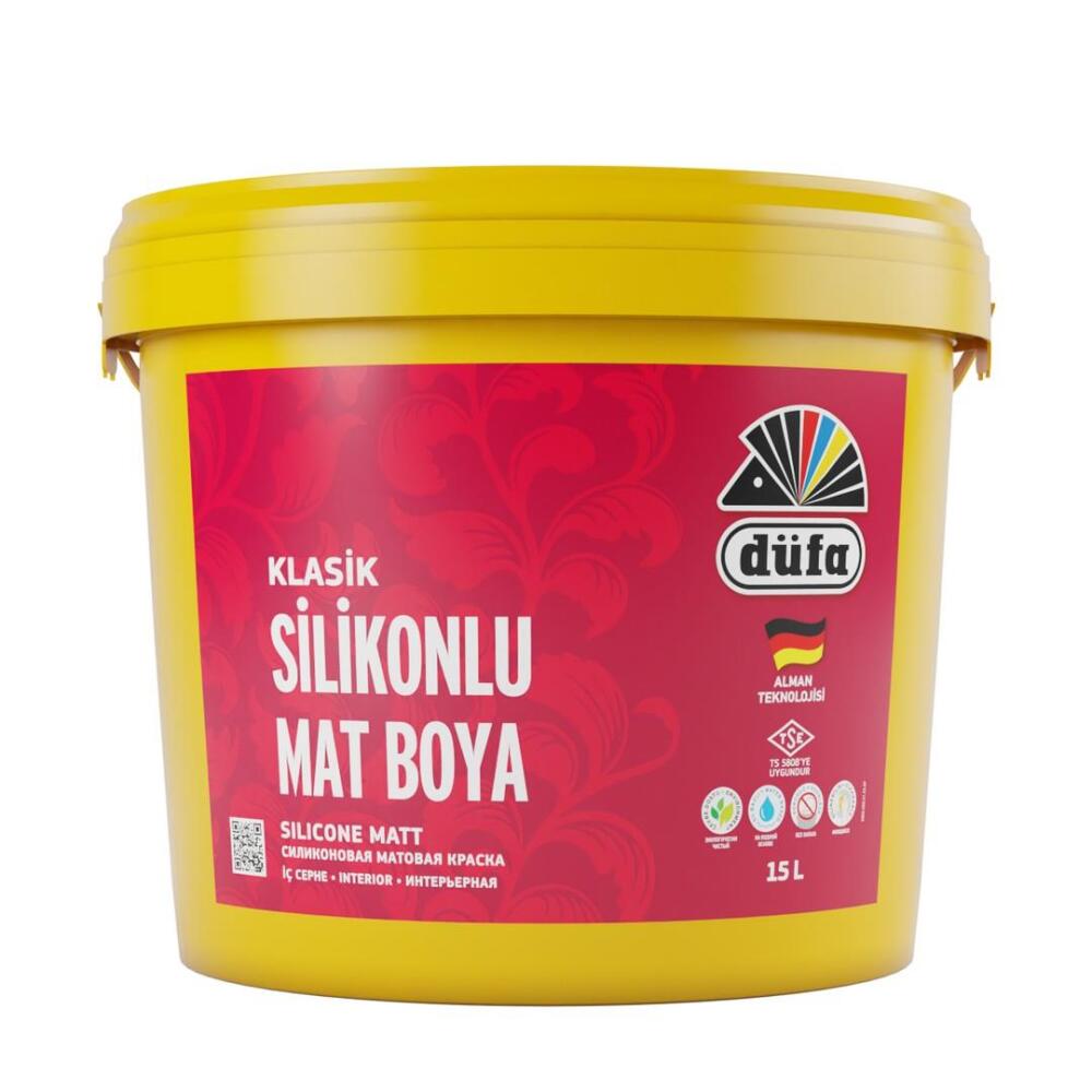 Düfa Klasik Silikonlu Mat İç Cephe Duvar Boyası 1179 Kum Beji 15 l - 1