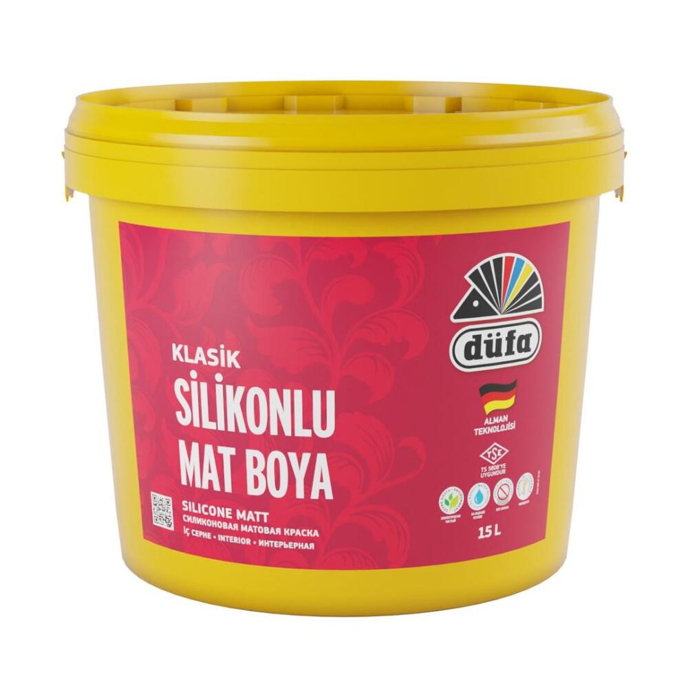 Düfa Klasik Silikonlu Mat İç Cephe Duvar Boyası 1179 Kum Beji 15 l - 2