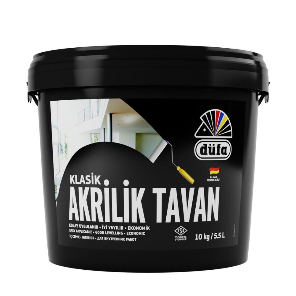 Düfa Klasik Tavan Boyası Akrilik Beyaz 10 kg - 1
