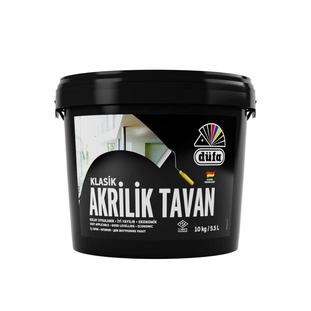 Düfa Klasik Tavan Boyası Akrilik Beyaz 10 kg - 1