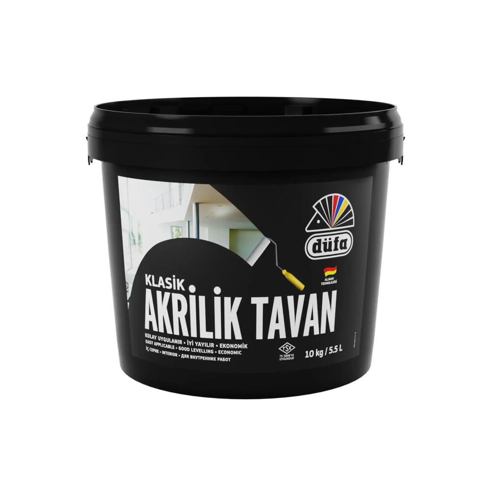 Düfa Klasik Tavan Boyası Akrilik Beyaz 10 kg - 2