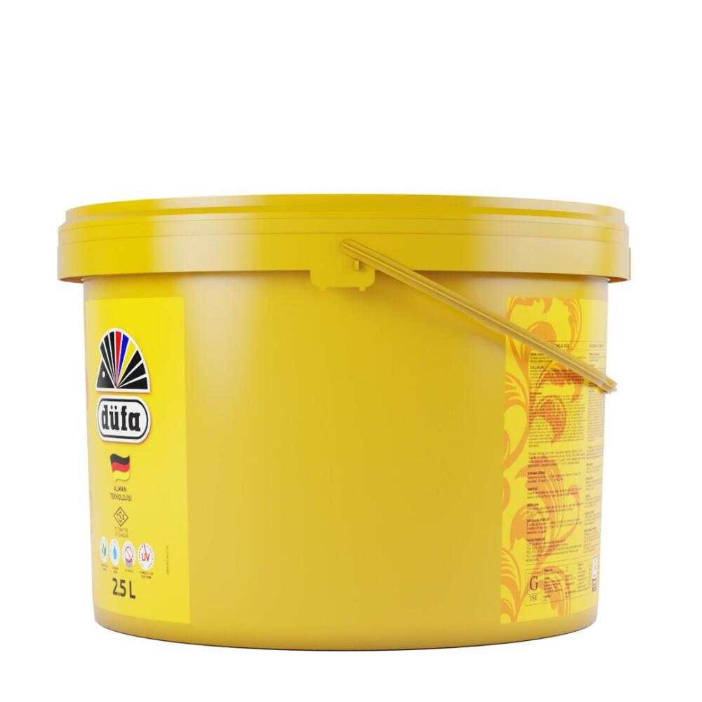 Düfa Silikonlu Düz Dış Cephe Duvar Boyası 1054 Açık Krem 2.5 l - 3