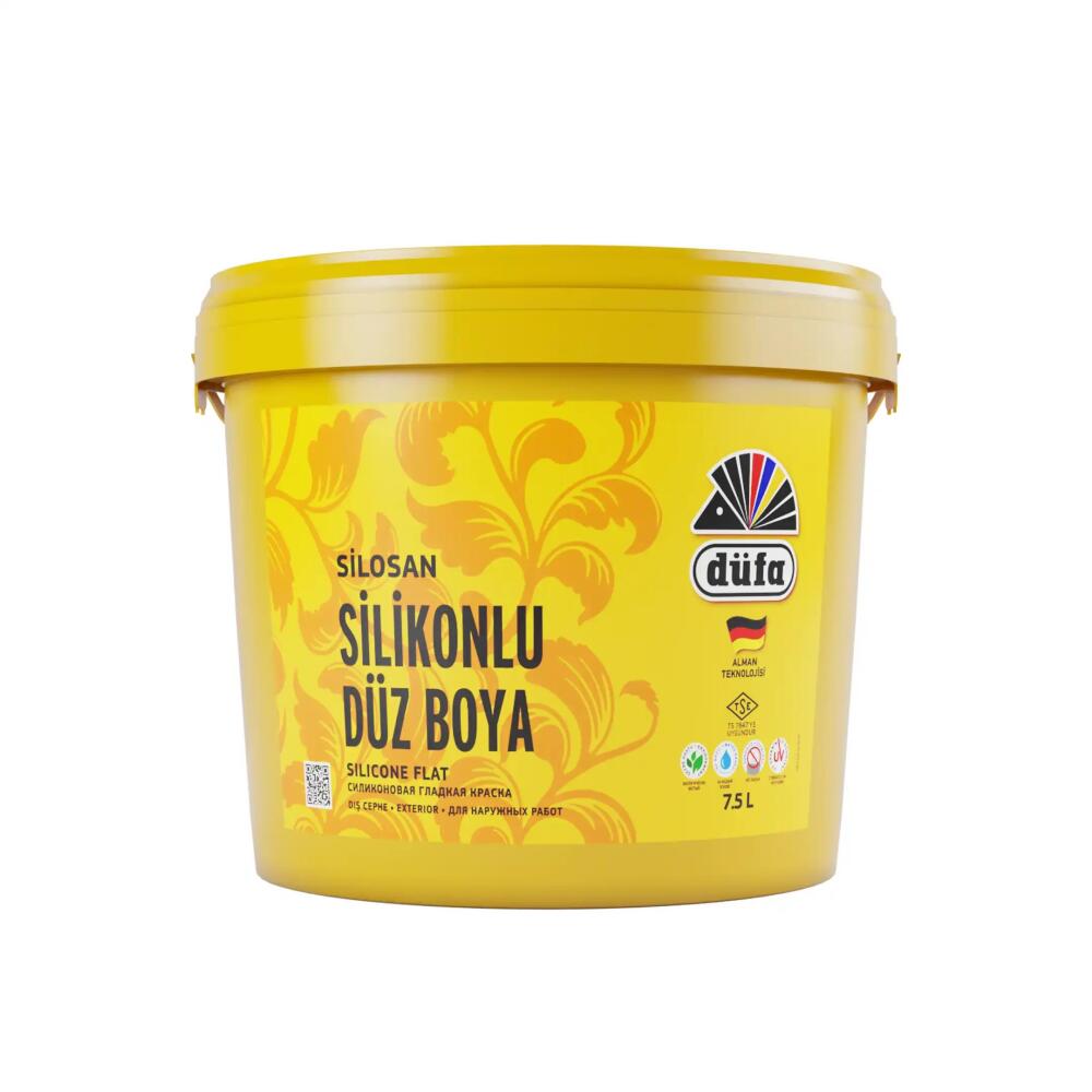 Düfa Silikonlu Düz Dış Cephe Duvar Boyası 2158 Koyu Krem 7.5 l - 1