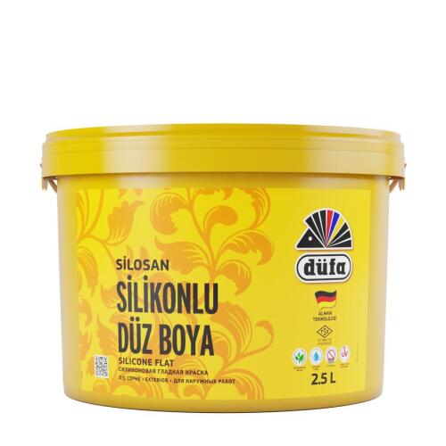 Düfa Silikonlu Düz Dış Cephe Duvar Boyası 6400 İnci 2.5 l - DÜFA