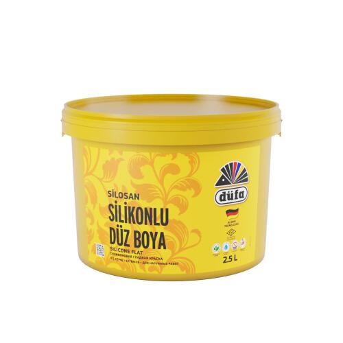 Düfa Silikonlu Düz Dış Cephe Duvar Boyası 8404 Antik Mavi 2.5 l - 2