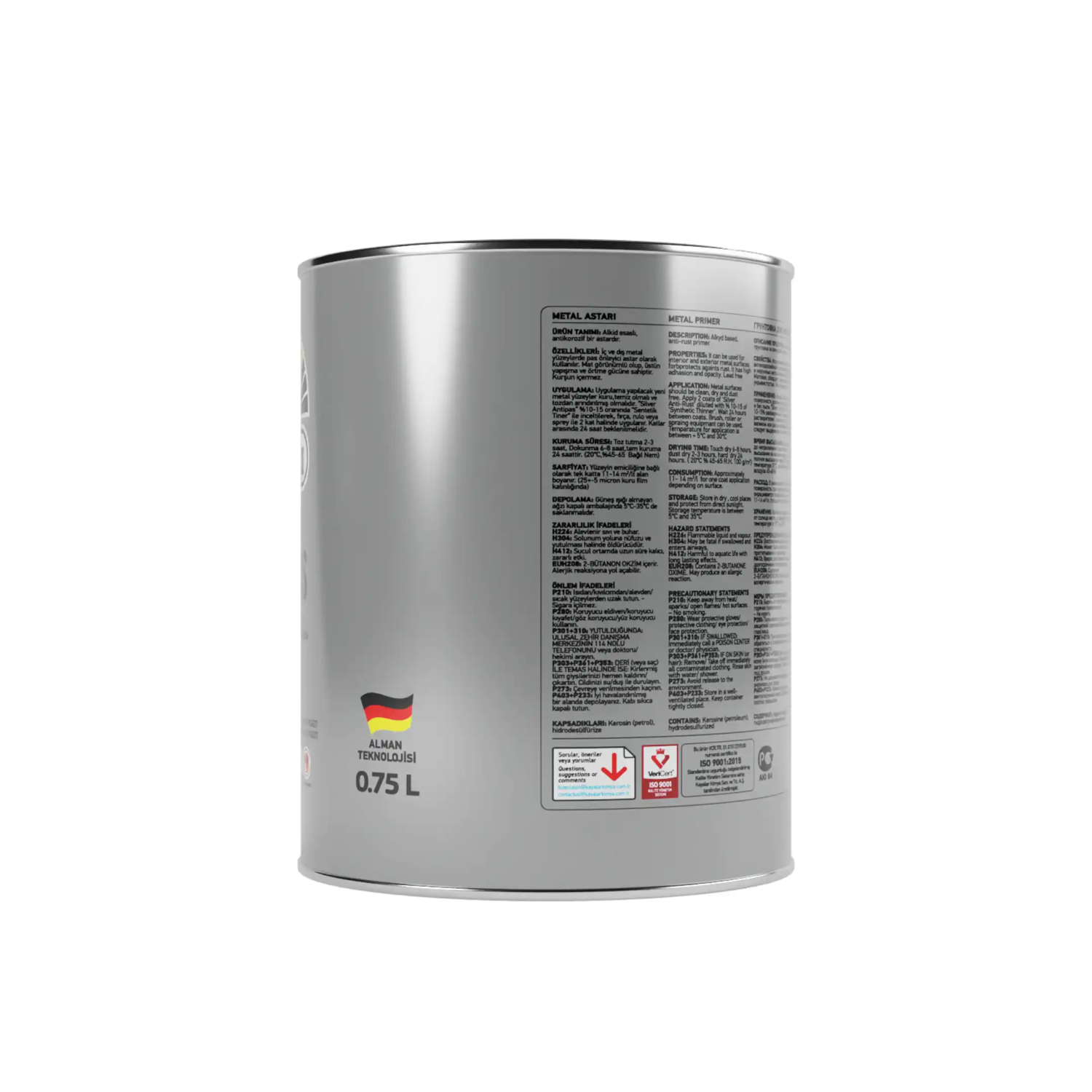 Düfa Silver Antipas Boya 1001 Beyaz 0.75 l - 3