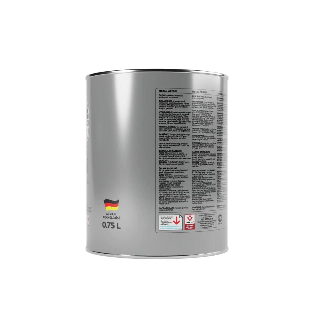 Düfa Silver Antipas Boya 7120 Antik Gri 0.75 l - 3