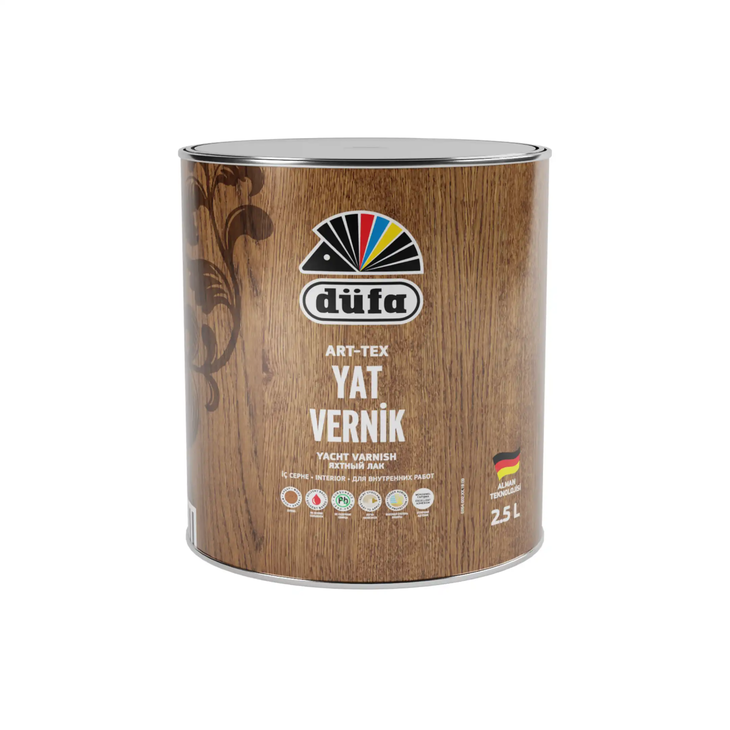 Düfa Yat Verniği Parlak 2.5 l - 4