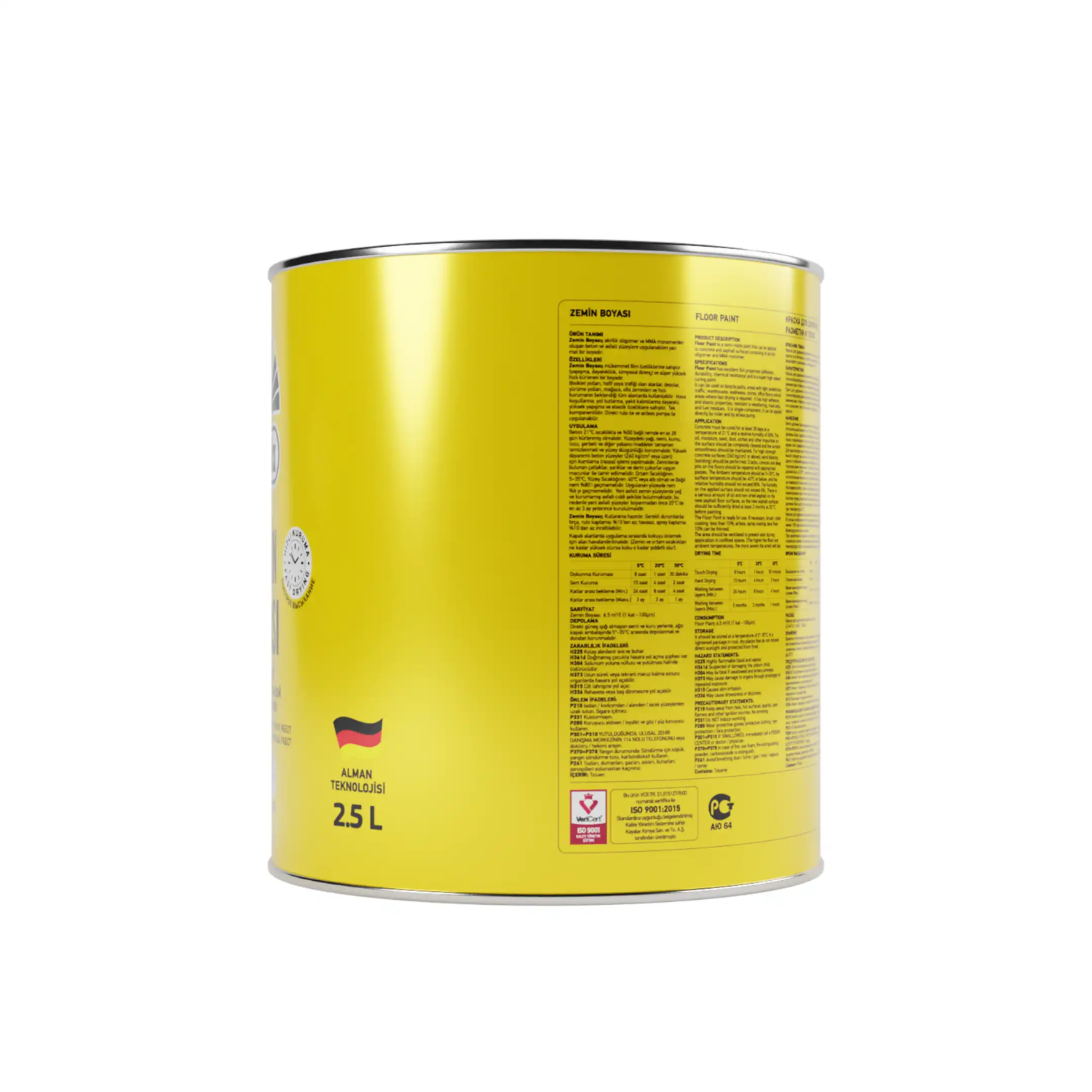 Düfa Zemin Boyası 3020 Bayrak Kırmızı 2.5 l - 3