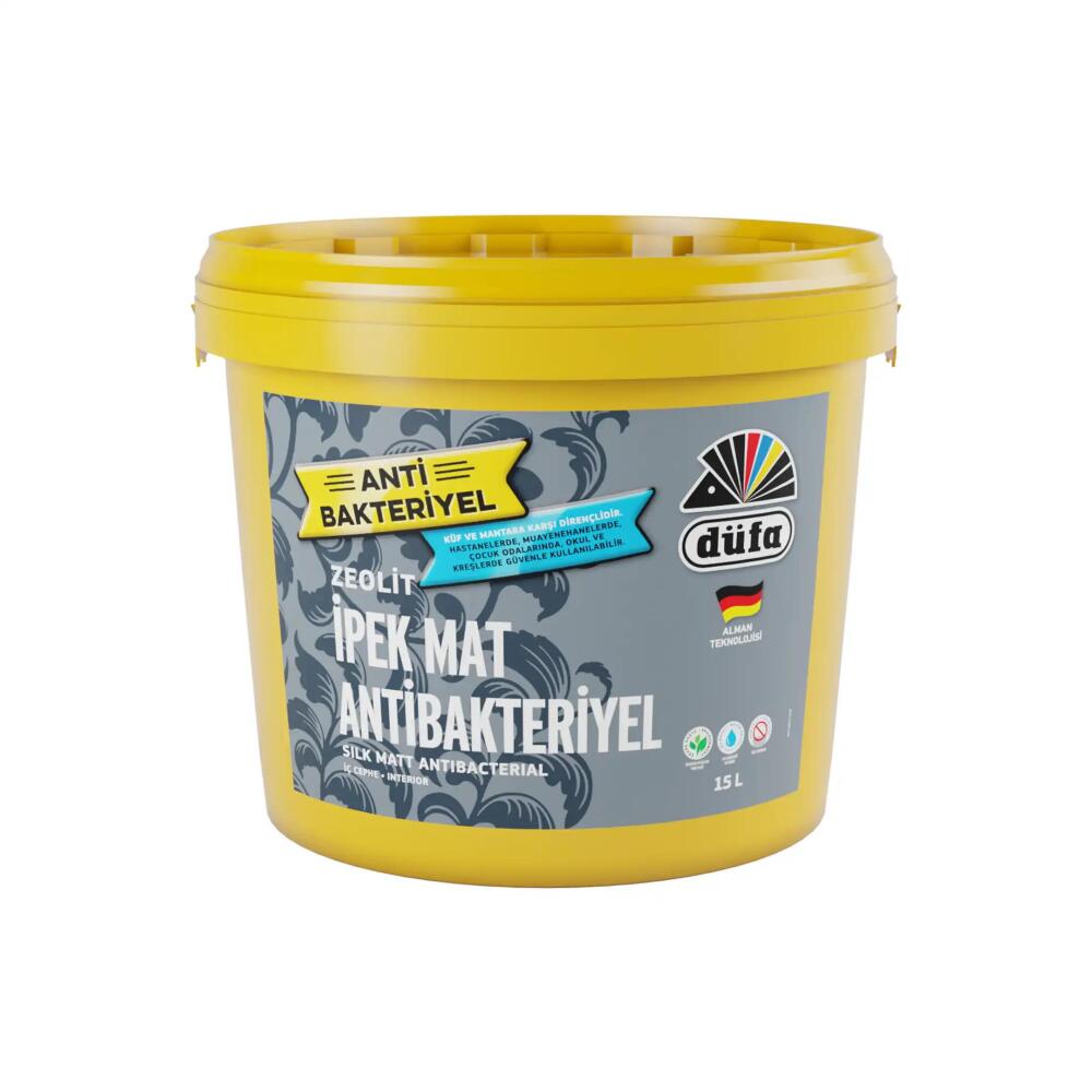Düfa Zeolit Antibakteriyel İpek Mat İç Cephe Duvar Boyası Beyaz 15 l - 2