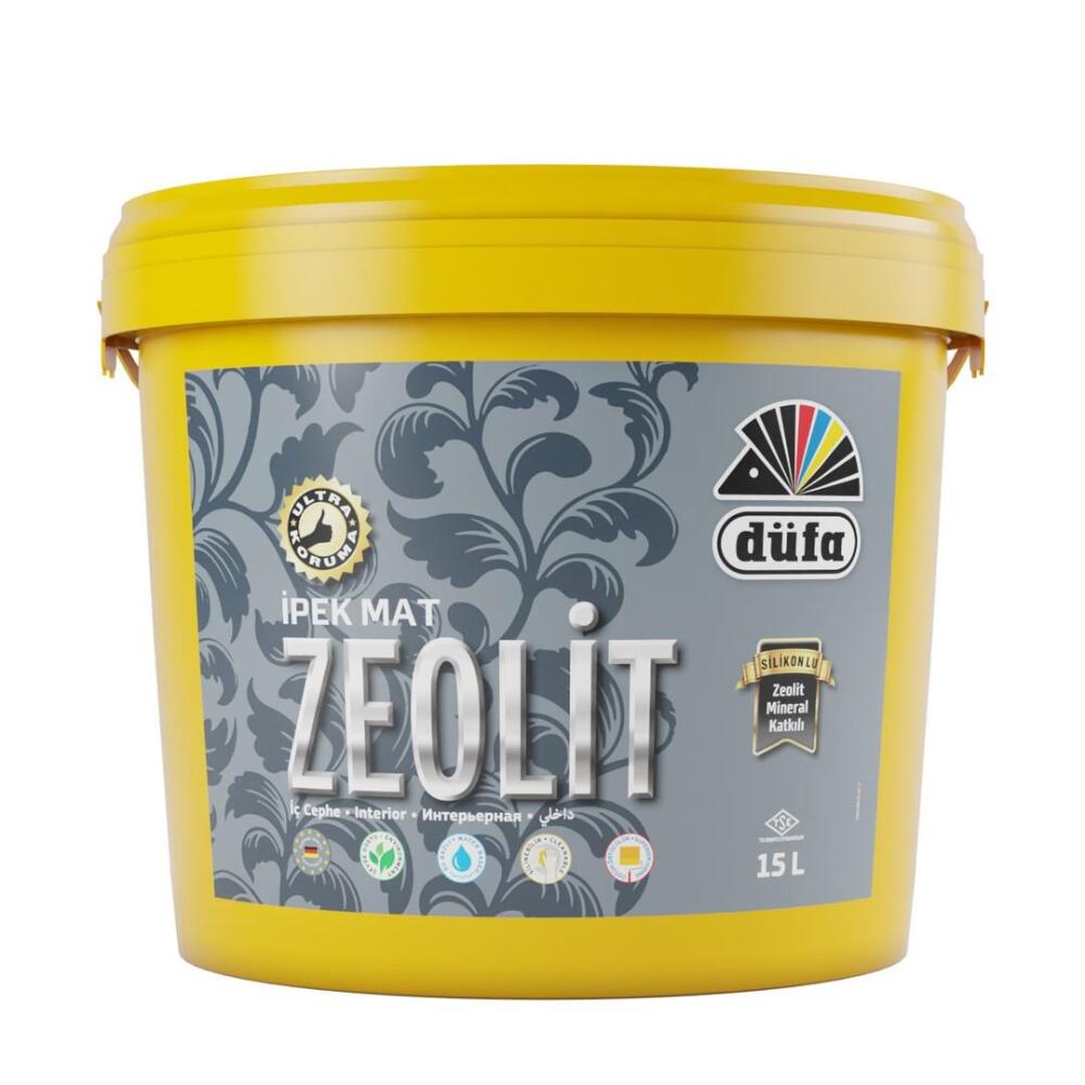 Düfa Zeolit İpek Mat İç Cephe Duvar Boyası 5050 Mine 15 l - 1