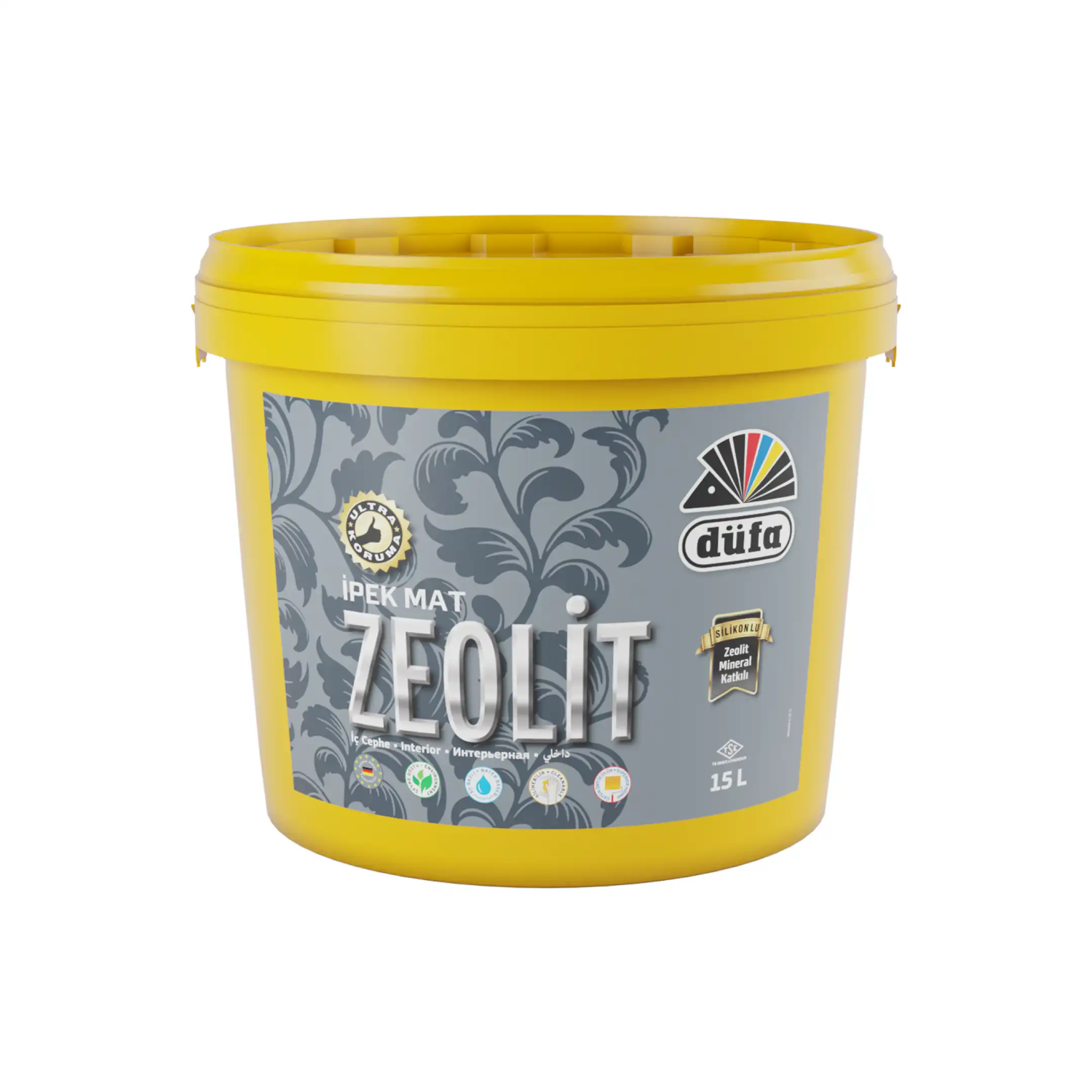 Düfa Zeolit İpek Mat İç Cephe Duvar Boyası 5050 Mine 15 l - 4
