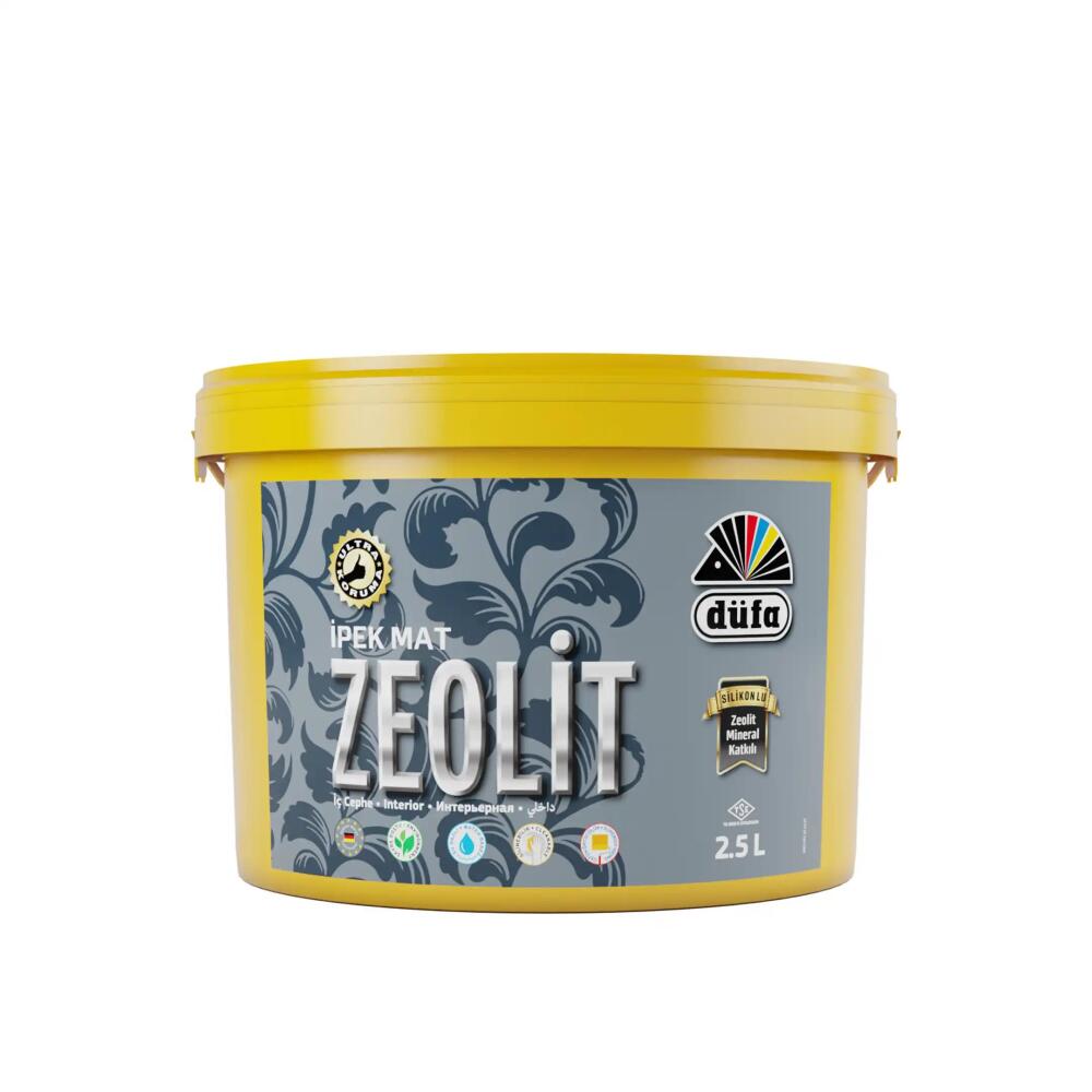 Düfa Zeolit İpek Mat İç Cephe Duvar Boyası 7550 Ferah Gri 2.5 l - 1
