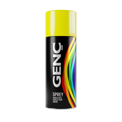 Genç Floresan Sprey Boya 0516 Floresan Sarı 400 ml - 1