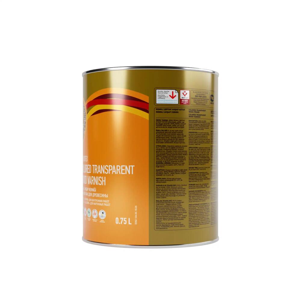Genç Renkli Şeffaf Ahşap Astar 9501 Siyah 0.75 l - 3