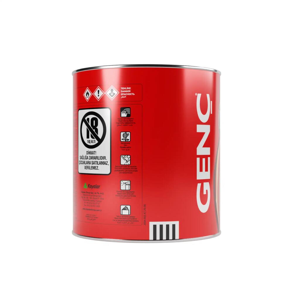 Genç Selülozik Ahşap Boya Mat Renkler 9103 Siyah 2.5 l - 4