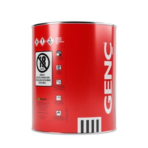Genç Selülozik Ahşap Metalik Boya 1810 Metalik Altın 0.75 l - 3