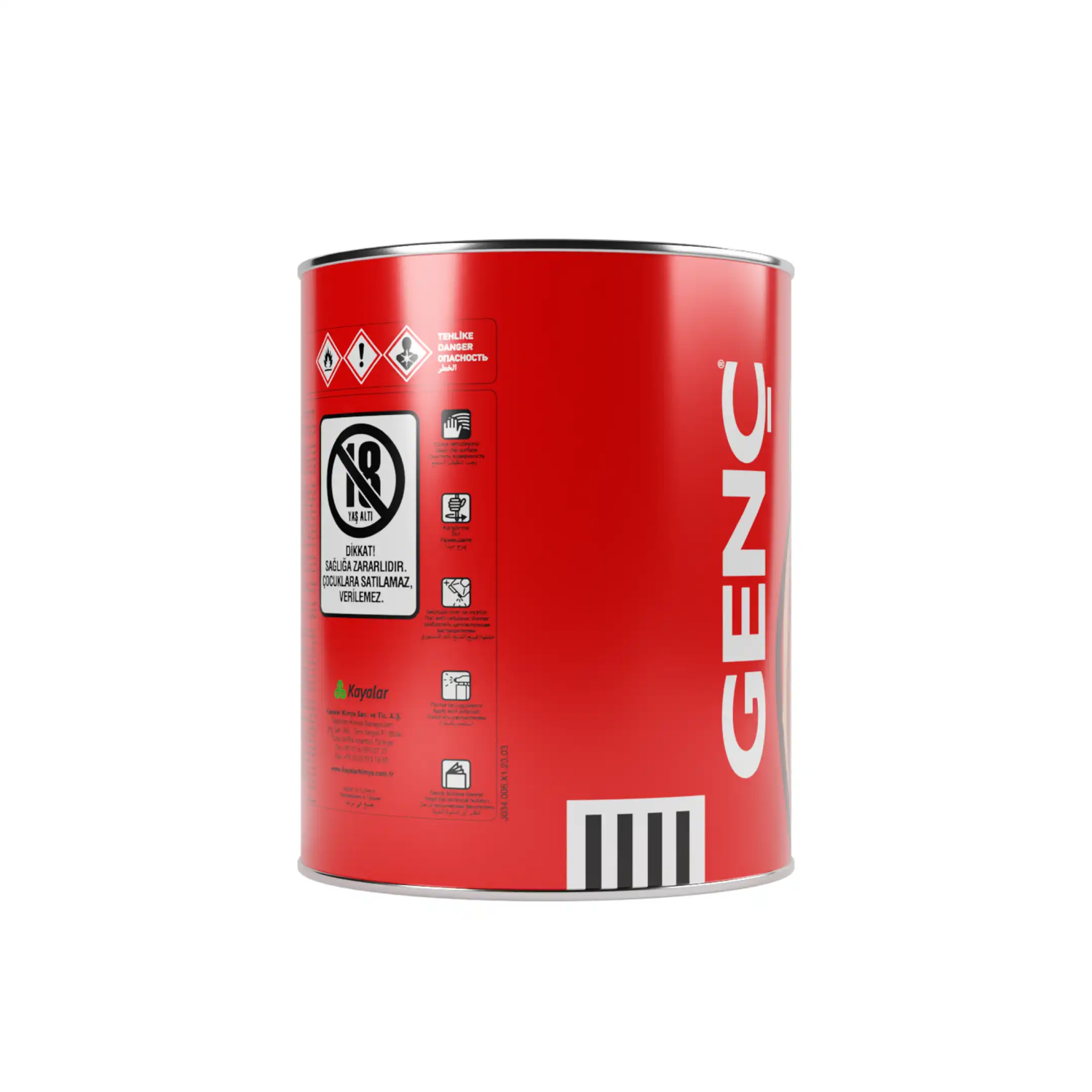 Genç Selülozik Parlak Ahşap Boyası 5190 Mavi Mercan 0.75 l - 4