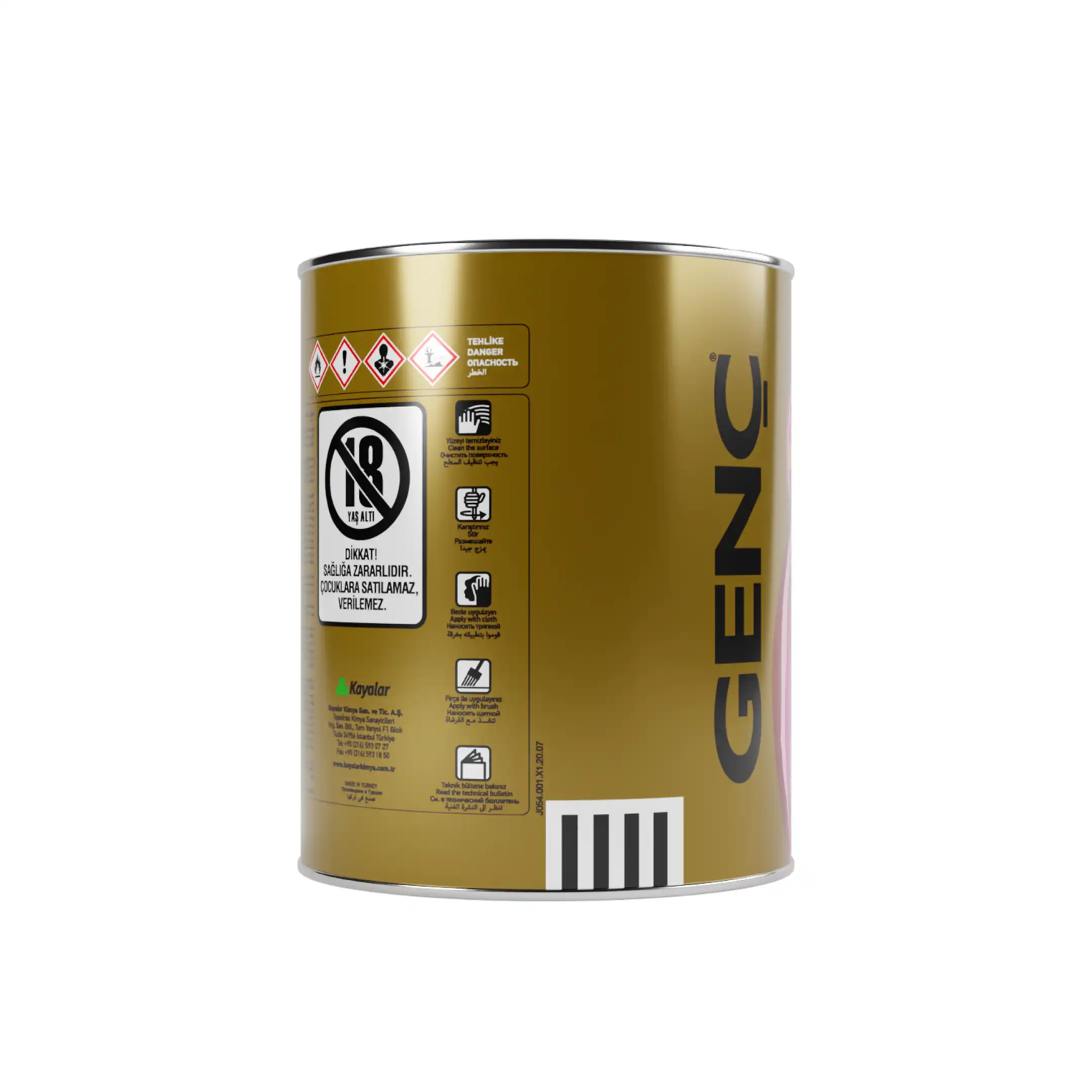 Genç Sentetik Ahşap Boya ve Renklendirici 8125 Kızıl Ceviz 0.75 l - 4