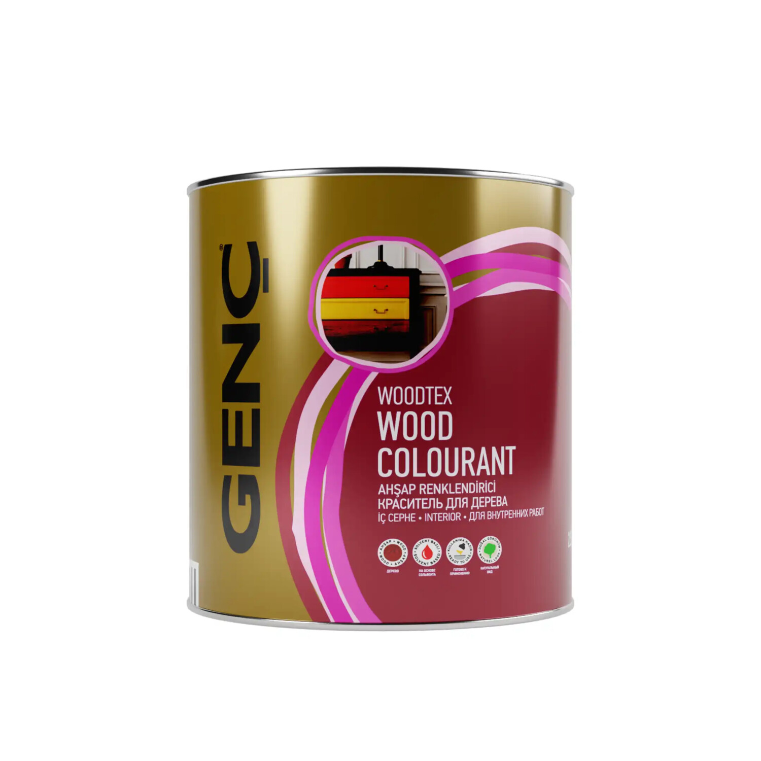Genç Sentetik Ahşap Boya ve Renklendirici 8151 Koyu Ceviz 2.5 l - GENÇ