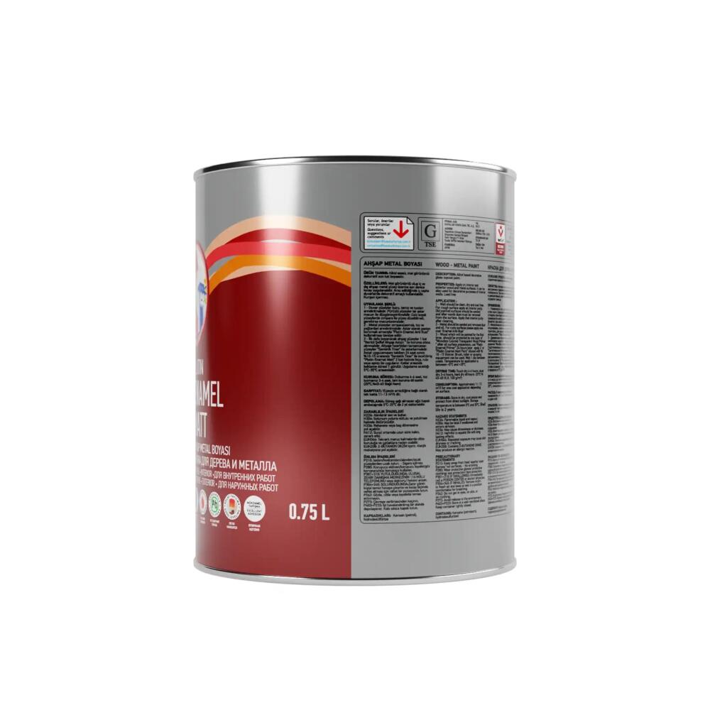 Genç Sentetik Ahşap Metal Boyası Beyaz 0.75 l - 3