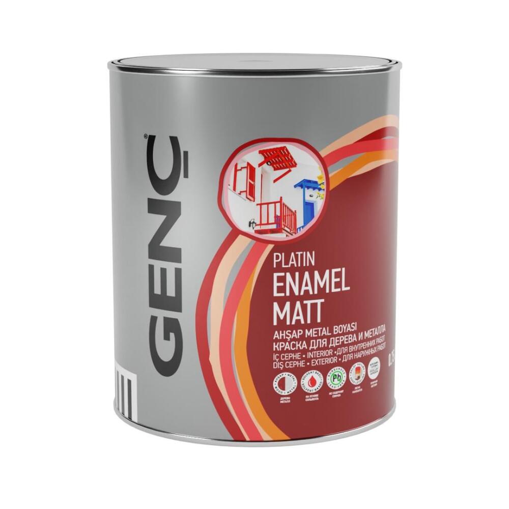 Genç Sentetik Ahşap Metal Boyası Siyah 0.75 l - 2
